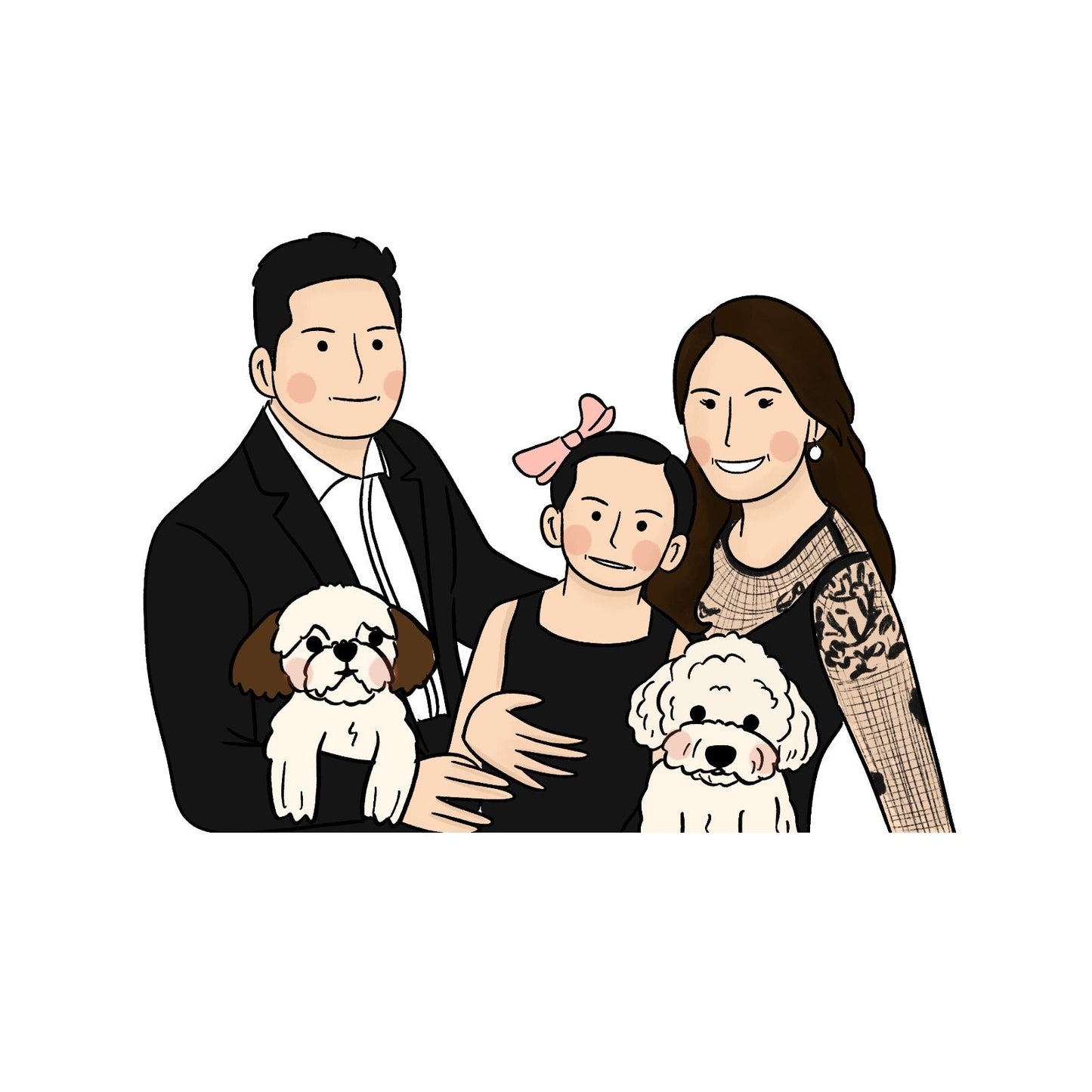 Family Digital Artwork: Stickers